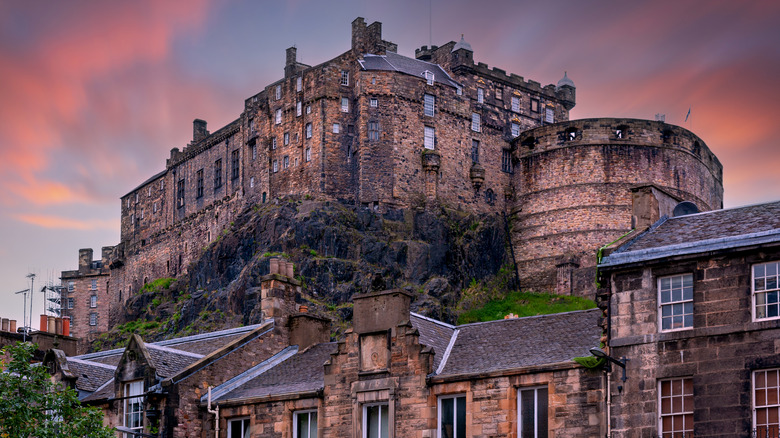 Edinburgh castle in Scotland