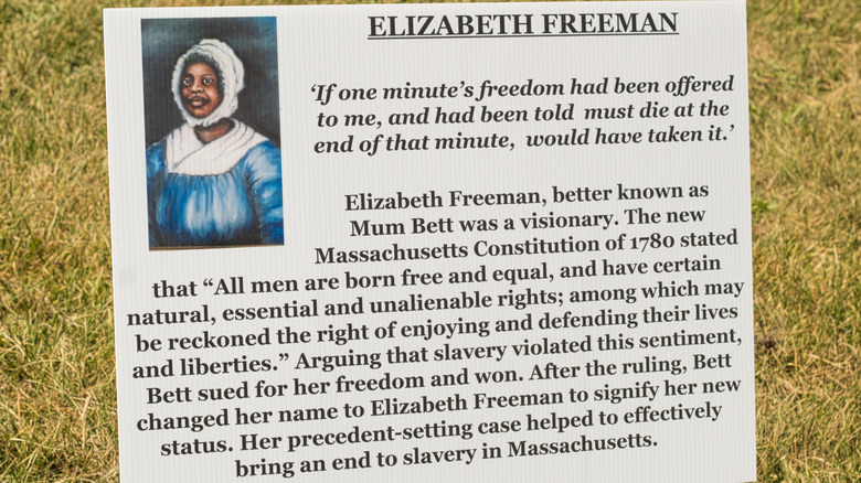 Elizabeth Freeman memorial