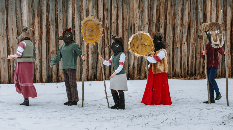 pagan solstice procession