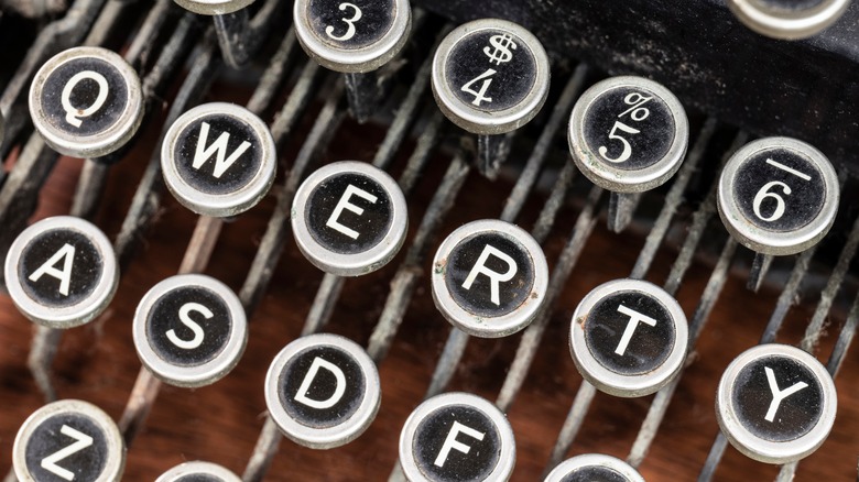 typewriter keys