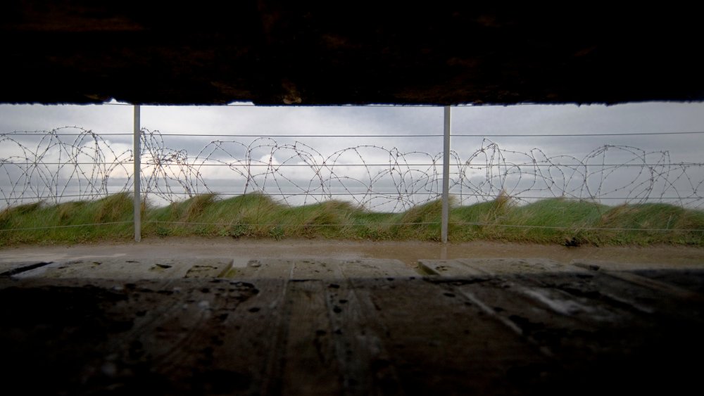 omaha beach from german bunker