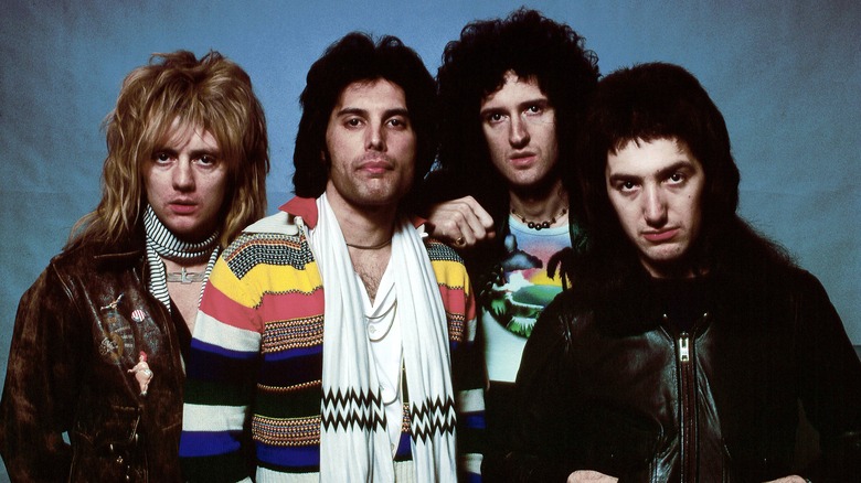 Queen promotional photo with Freddie Mercury