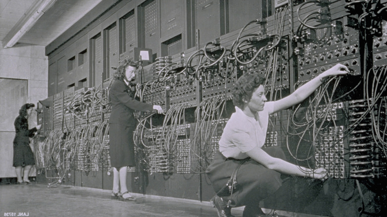 Computer operators program ENIAC