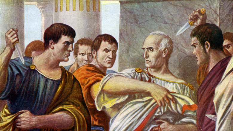 caesar assassination illustration