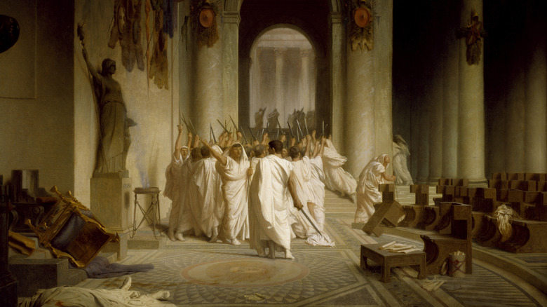 death of caesar painting