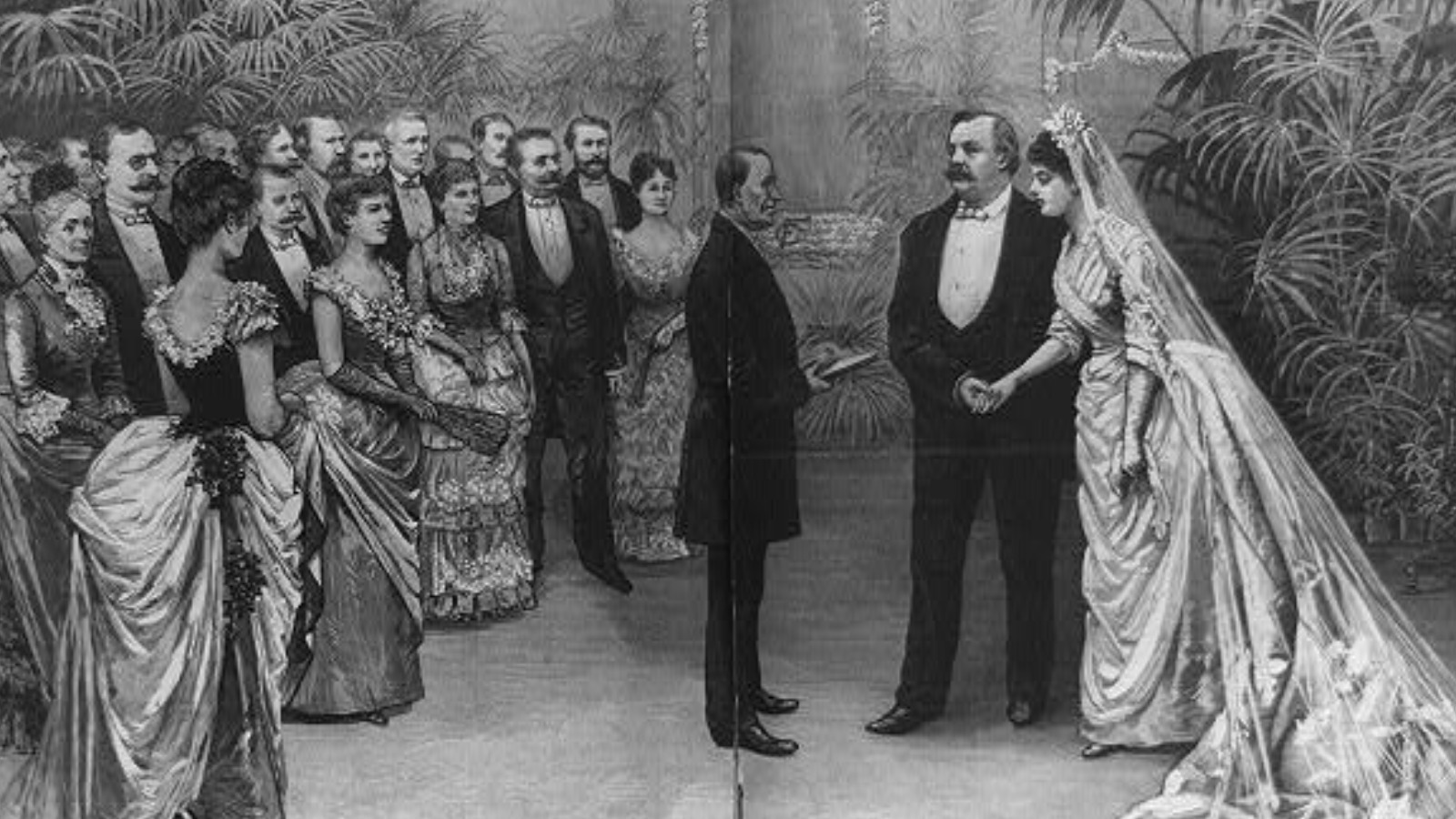 История брачного пак. Grover Cleveland (in 1884 and 1892). Grover Cleveland married in White House. Marry fran.