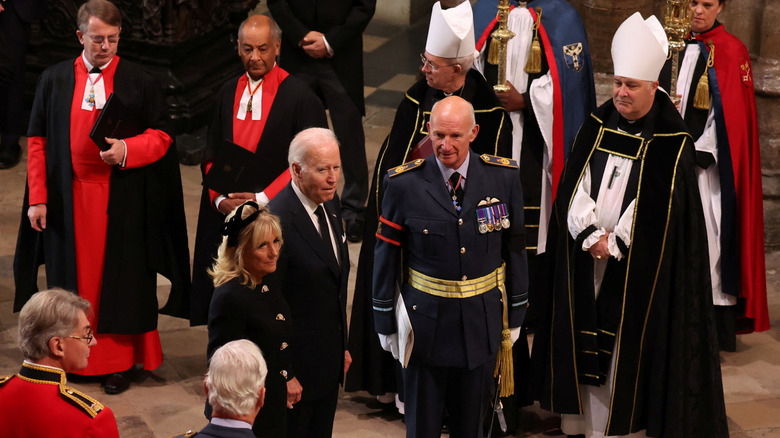 President Joe Biden enters church