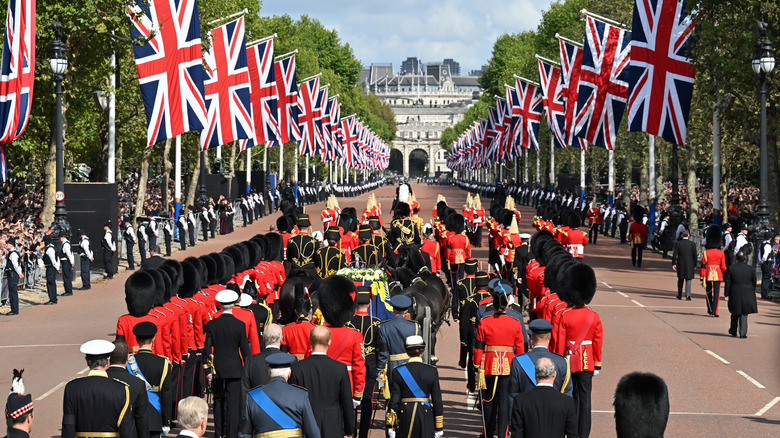 Funeral march walks away