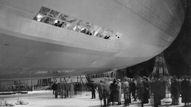 Hindenburg's windows and promenade exterior view