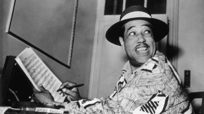 Duke Ellington writing music