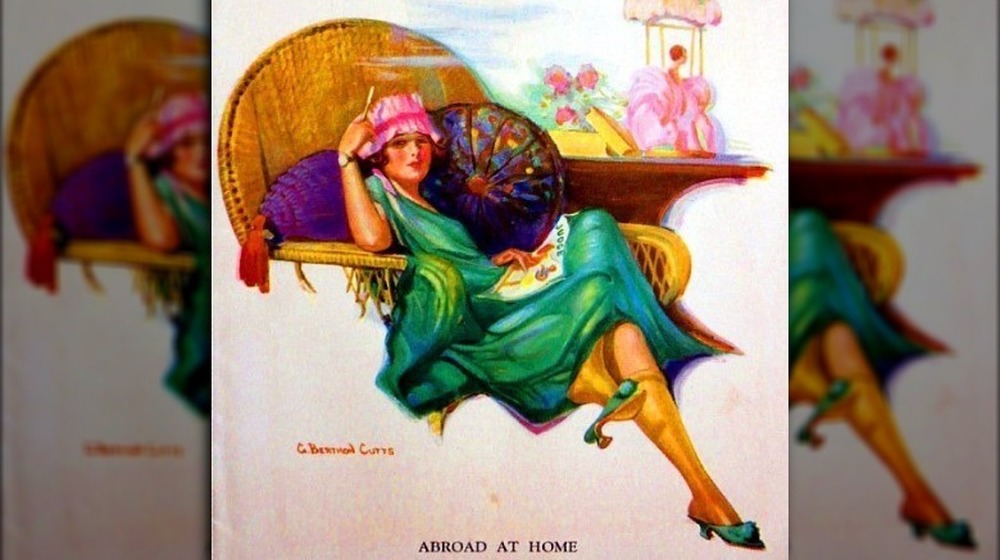 Judge Magazine Cover of flapper in chair