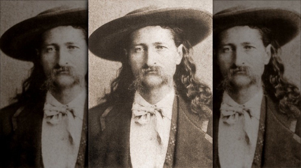 Wild Bill Hickok with hat and mustache