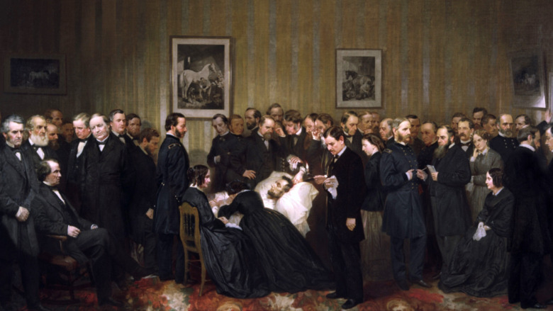 The Last Hours of Abraham Lincoln,  Alonzo Chappel, 1868