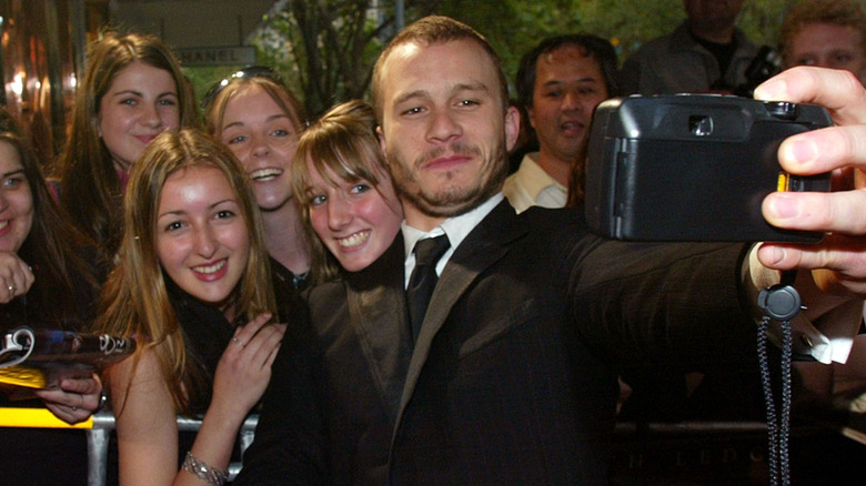 Actor Heath Ledger and fans