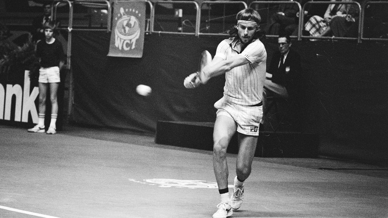 bjorn borg playing tennis