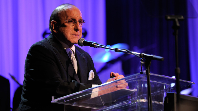 Clive Davis speaking at his pre-Grammy party