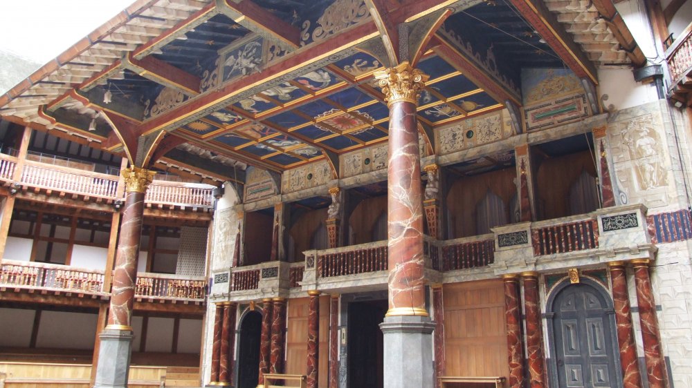 Stage of the recreated Globe Theater