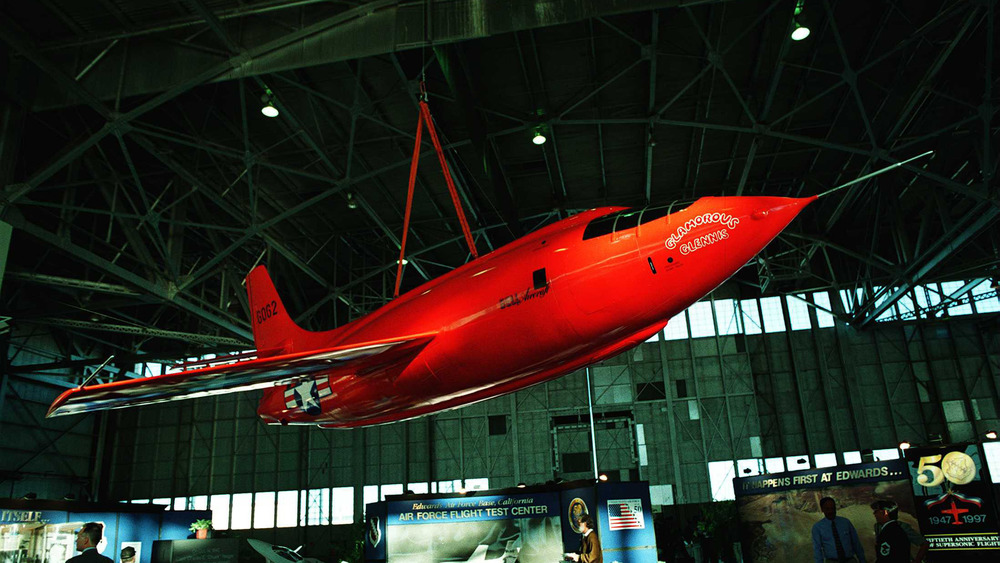 orange bell X-1 in museum 