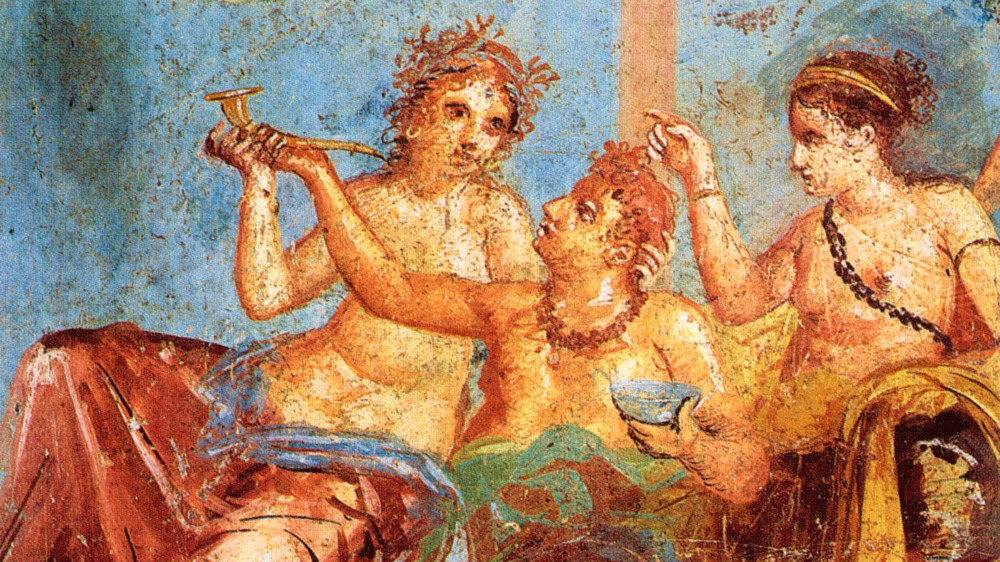 roman banquet fresco