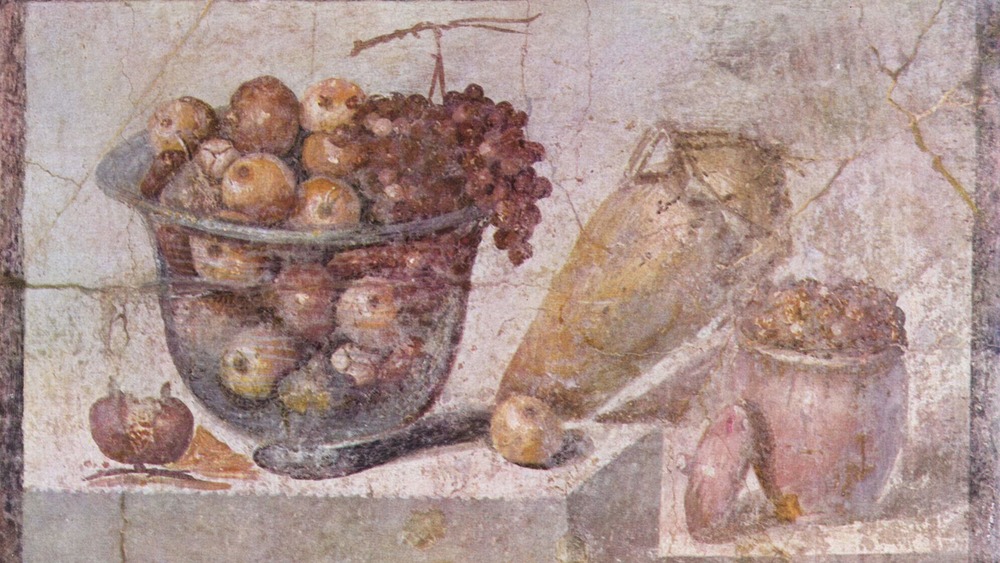 still life fresco in pompeii