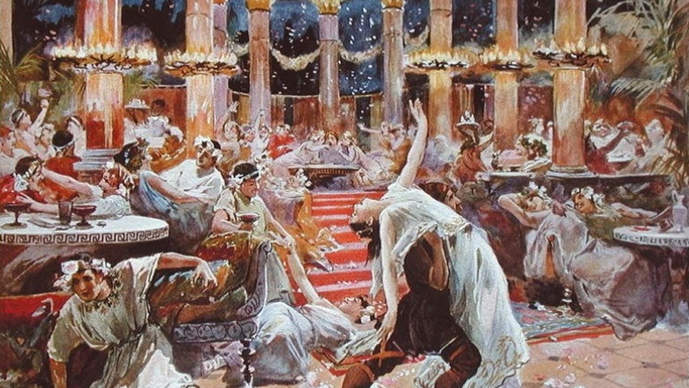 a banquet in nero's palace