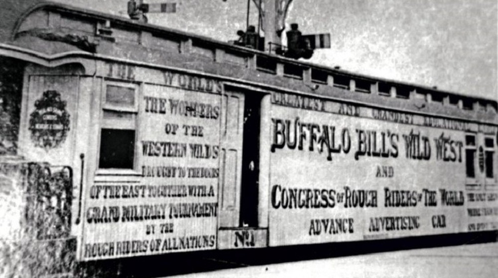 Buffalo Bill's advertising car