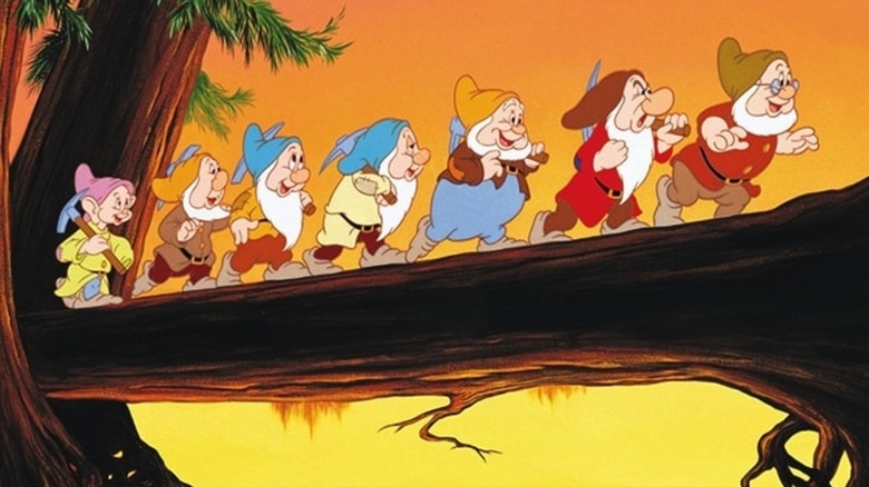 The seven dwarfs march to the mines