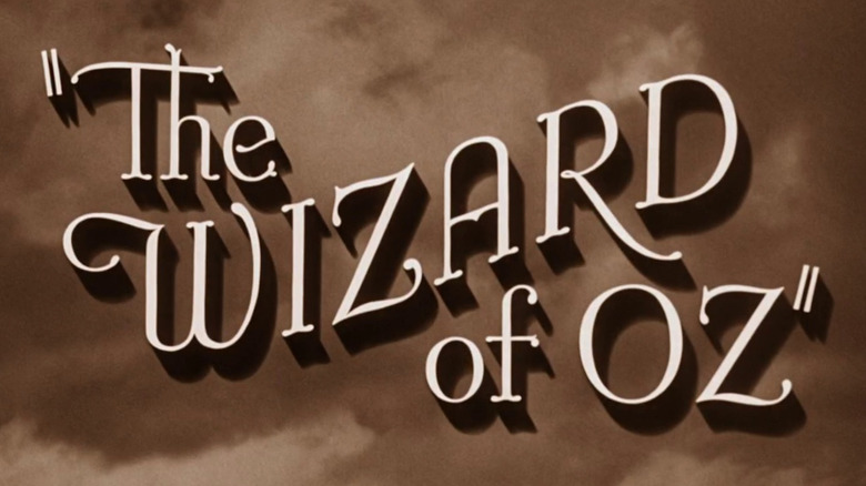 The Wizard of Oz title on screen