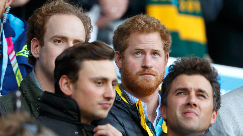 Prince Harry and van Straubenzee brothers