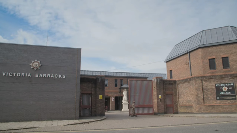 Front gate of Victoria Barracks blue sky