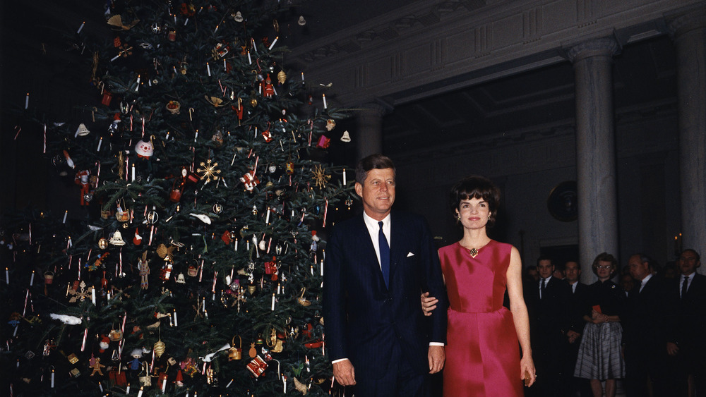 Jacqueline Kennedy and her husband, President John F. Kennedy