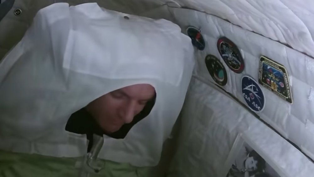 International Space Station Sleeping