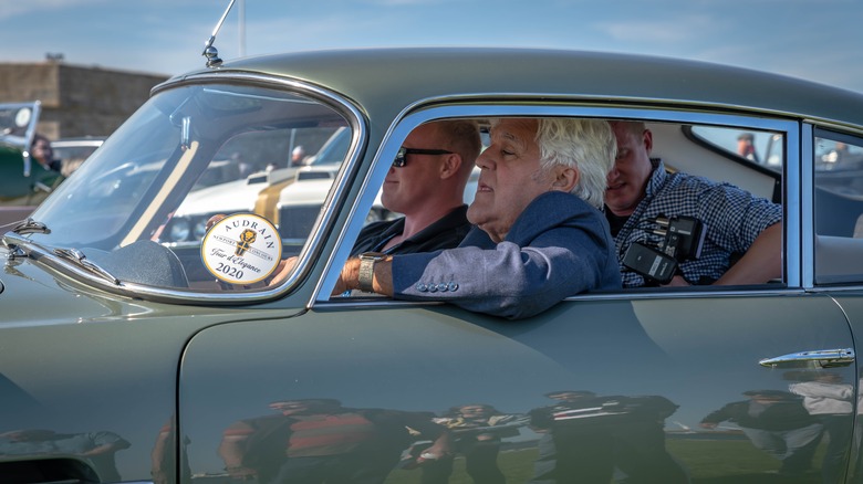 Jay Leno car arm window