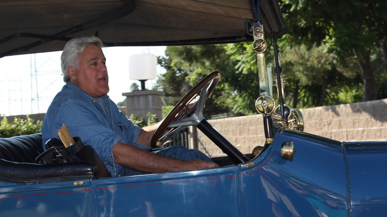 Jay Leno in car