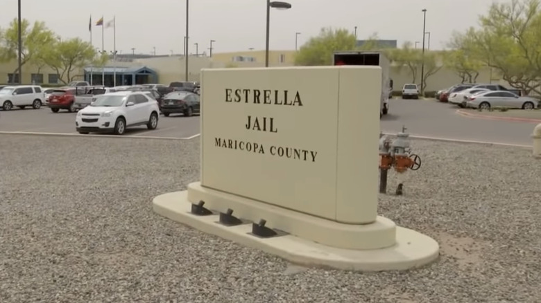 Front sign outside Estrella Jail