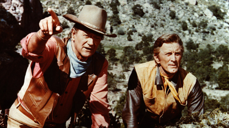John Wayne and Kirk Douglas  