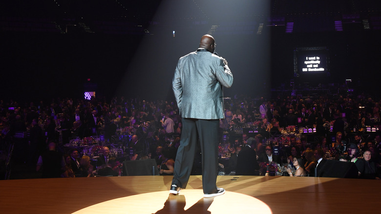 Shaquille O'Neal on stage