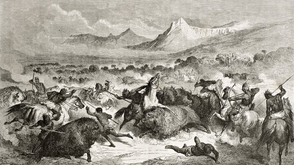 Buffalo hunt, 1860