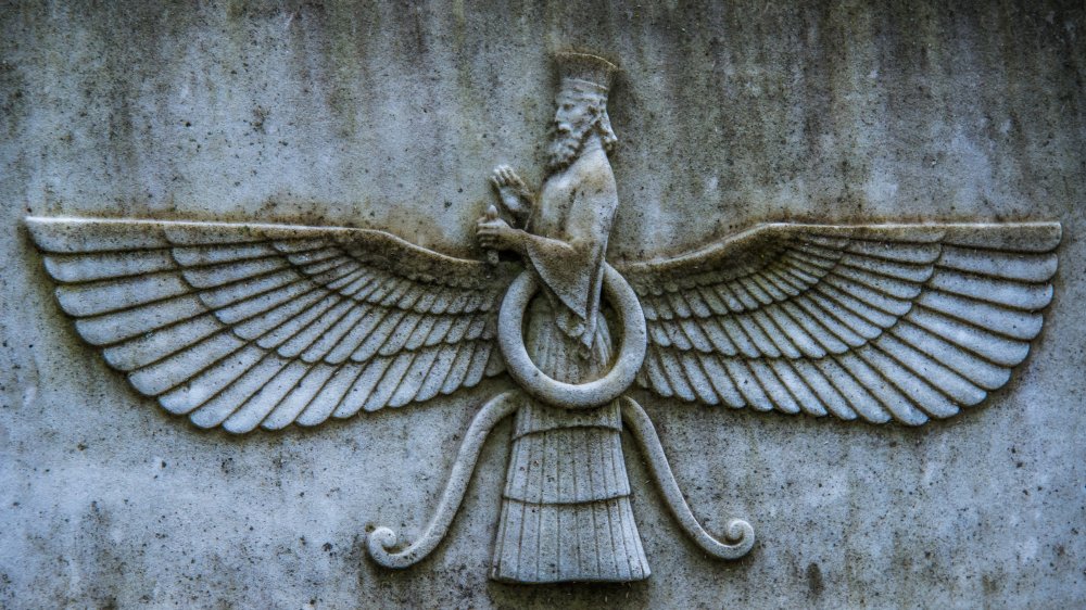 Faravahar, symbol of Zoroastrian Persia