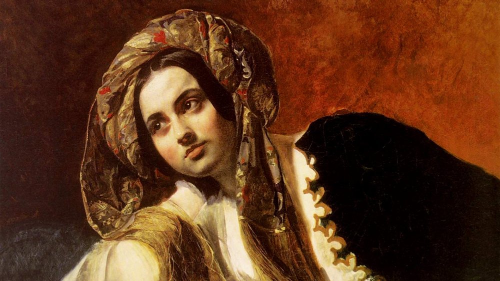 A painting of a Turkish girl from 1838 by Karl Bryullov