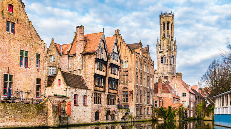 medieval bell tower belgium