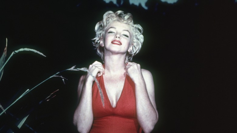 Marilyn Monroe posing for a photo