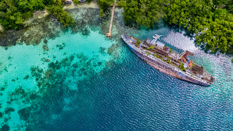 ship on Solomon Islands