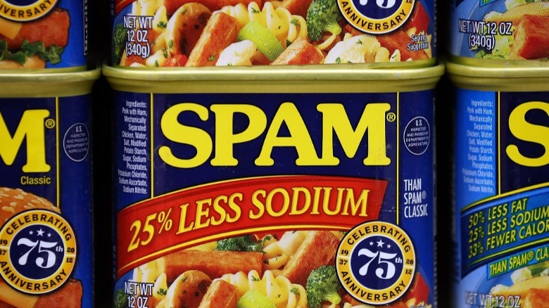 Spam cans stacked
