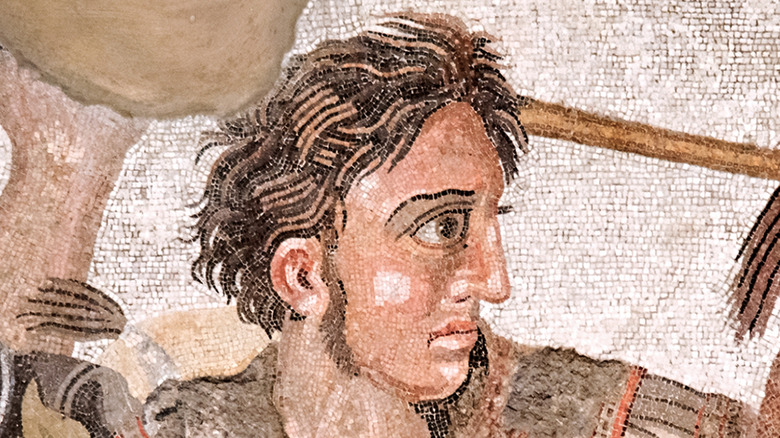 Mosaic depicting Alexander the Great