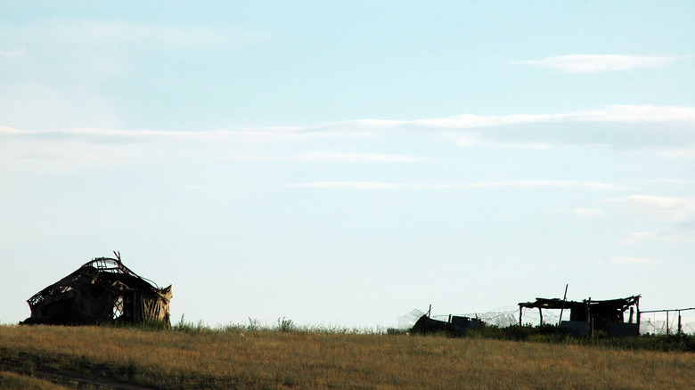 Abandoned yurt