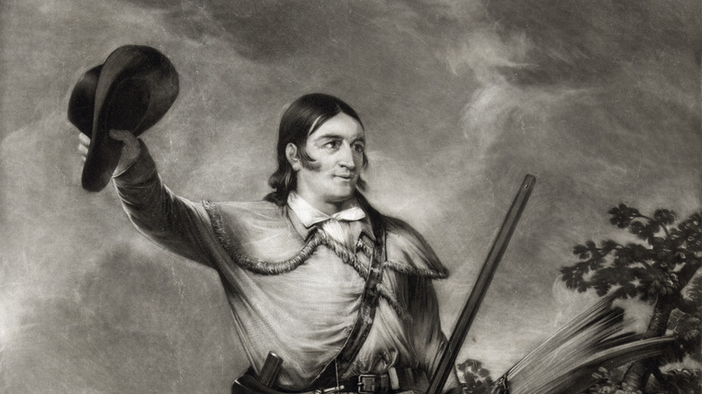 Painting of Davy Crockett