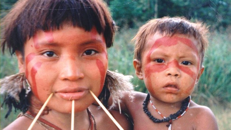 Yanomami Woman and Child