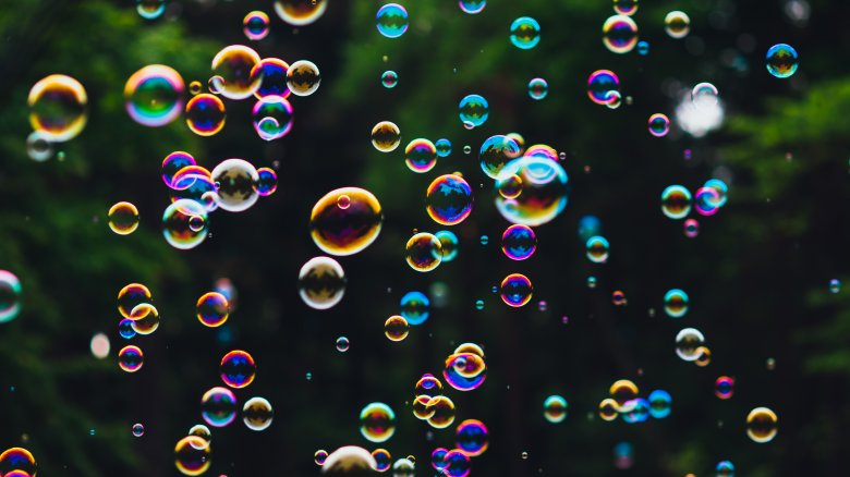 colorful bubbles pop