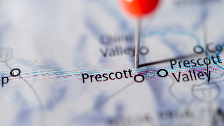 Prescott, Arizona map